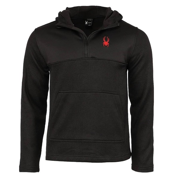 Spyder Men's Racer 1/4 Zip Pullover Hoodie Size Medium Mens 123 * - Picture 5 of 7